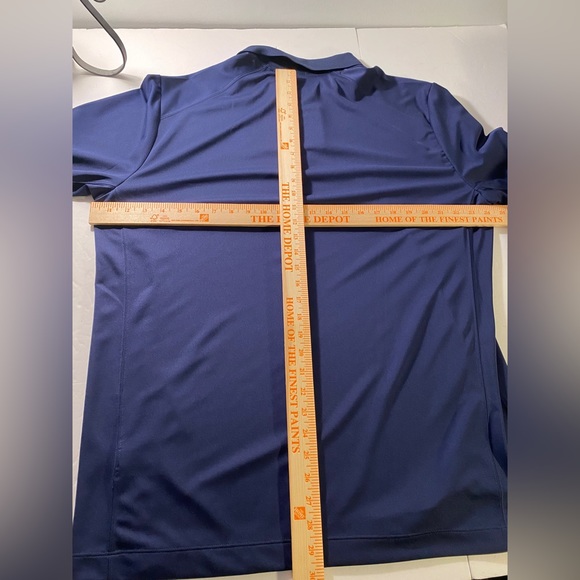 NEW Nike Men's Blue Tour Performance Golf Polo Shirt Sz XL Win Flag Embroidery - Picture 7 of 8